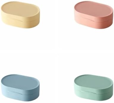 Travel Soap Box Holder Case - Leak Proof Portable Soap Container Pink