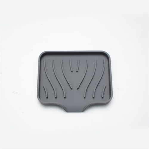 WELANGBN 1 Pack Silicone Soap Dish with Drain Grey