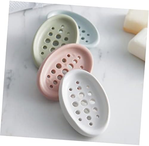 STOBAZA Drainage Soap Dish Silicone Holder for Kitchen and Bathroom