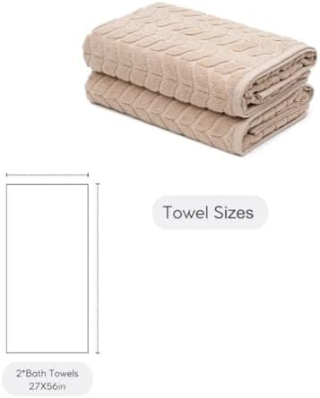 BAGNO MILANO Turkish Cotton Ultra Soft Bath Towel Set 2 pcs