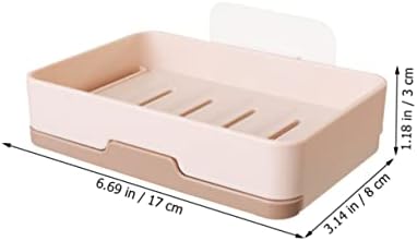 Ciieeo Practical Soap Mounted Dish Leak Proof Box for Bathroom