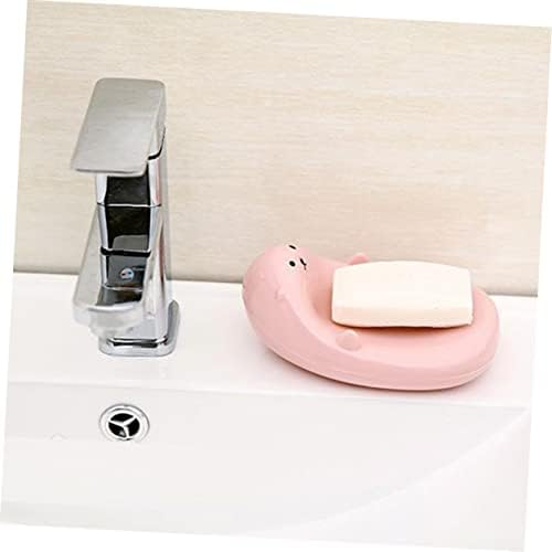 Anneome Round Soap Dish Drainer for Bathroom and Travel