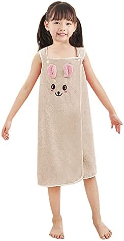 Super Soft Coral Fleece Bunny Bathrobe for Toddler Girls