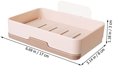 Hoement Leak Proof Soap Dish Wall Mounted Holder