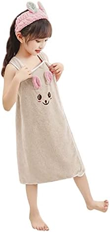 Super Soft Coral Fleece Bunny Bathrobe for Toddler Girls