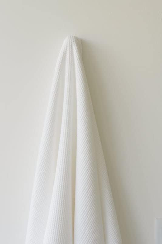Cozy Earth Waffle Bath Towels 2 Pack - 30 x 58 Inches
