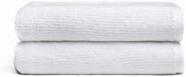 Cozy Earth Ribbed Bath Towel Set 2 Pack