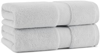 Aston Arden Egyptian Bath Towels - 2 Pack Light Grey