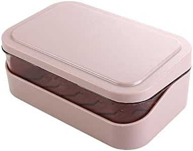 Portable Soap Box with Lid and Drainage for Kitchen and Bathroom