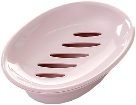FABEILAI Pink Soap Dish with Drain Holder
