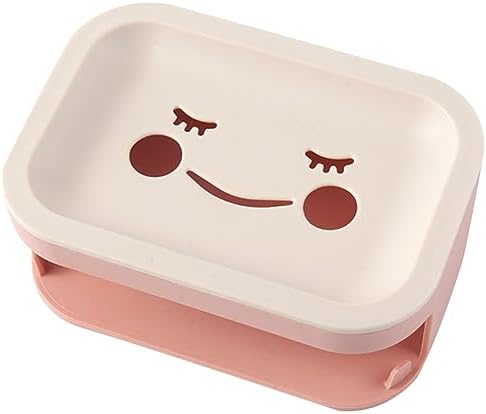 LAPYAPPE Double Layer Wall Mounted Soap Box with Sponge Brush