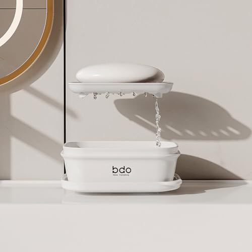 EUBUY Leakproof Travel Soap Holder with Lid and Drainage Tray