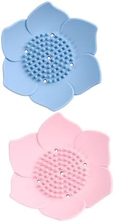 MAGICLULU 2 Pcs Silicone Soap Dish Holder for Shower Wall
