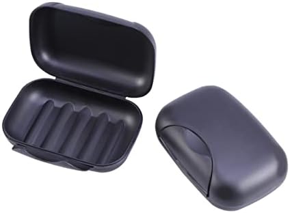 MAGICLULU Leakproof Portable Soap Holder for Travel Camping Black Case