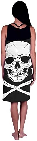 Crossbones Pirate Flag Microfiber Bath Towel - Unisex Quick Drying Beach Travel Towel