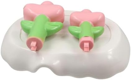 Plastic Flower Shape Soap Holder for Shower Kitchen Pink