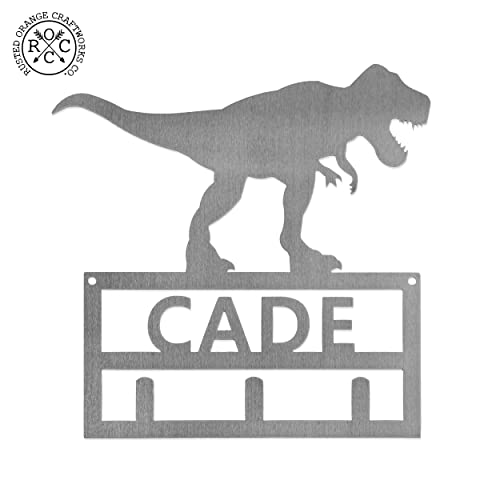 Dinosaur Signs with Hooks - Personalized with Childs Name