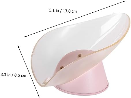 ABOOFAN Leaf Shape Soap Dish 2Pcs Creative Holder