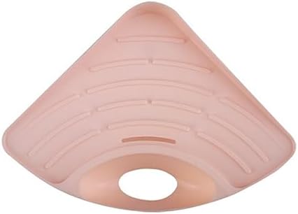 PRETYZOOM Triangle Sponge and Soap Holder with Suction Base