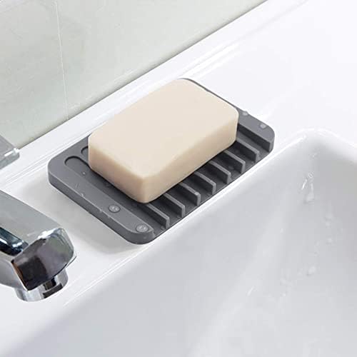 DNIEBW 2Pcs Silicone Soap Holder with Waterfall Design