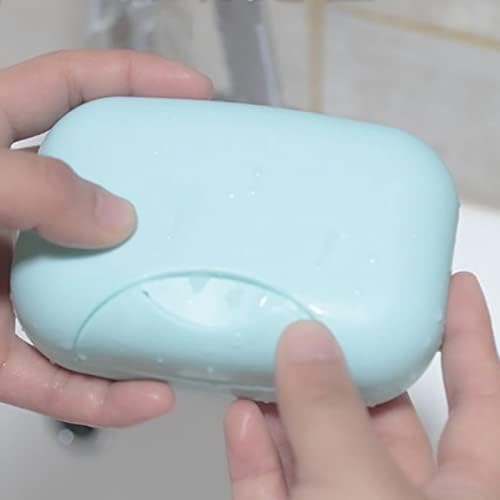 Belupai Travel Soap Container with Snap Closure and Leakproof Design Pink