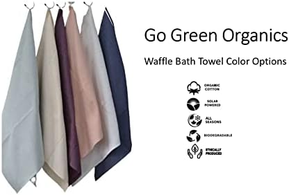 GO GREEN ORGANICS Waffle Bath Towel Pack of 2 1