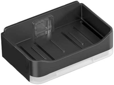 Lightweight Soap Dish with Drainage for Bathroom Countertop Hotel
