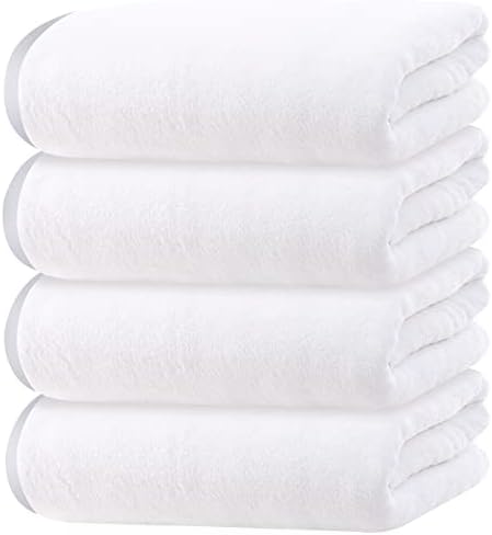 Cosy Family 4 Pack Microfiber Bath Towels - Ultra Soft Quick Drying Lightweight