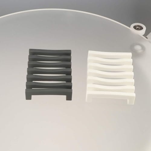 Silicone Soap Dish Holder with Non-Slip Base Black 1