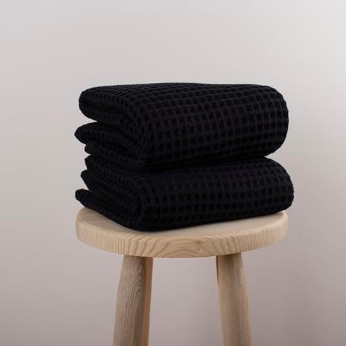 Pskl Turkish Cotton Waffle Bath Towels Pack of 2