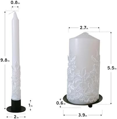 Babymati Unity Wedding Candles Set with Holder