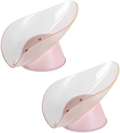 ABOOFAN Leaf Shape Soap Dish 2Pcs Creative Holder