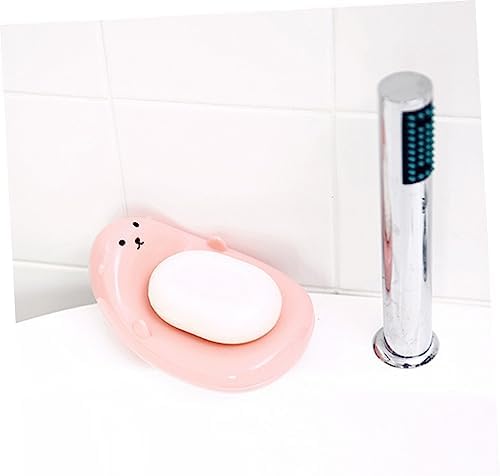 BRIGHTFUFU Cartoon Design Soap Dish Double Draining Holder