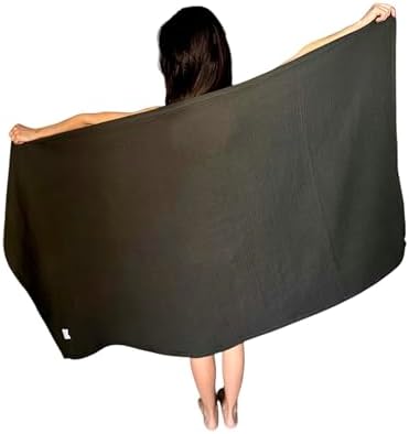 Muslin Bath Towel Set of 2 - 100 Cotton Ultra Soft Quick Dry Brown