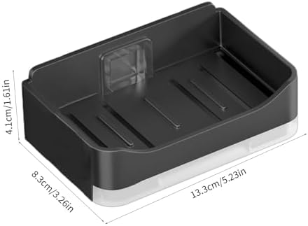Lightweight Soap Dish with Drainage for Bathroom Countertop Hotel