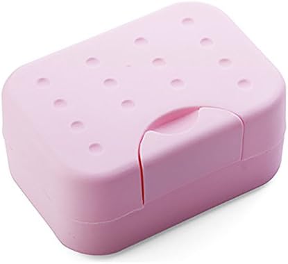 Travel Soap Dish Holder Box - Pink One Size