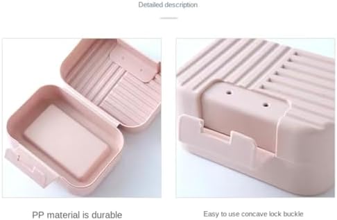 2 Pack Travel Soap Holder Pink Portable