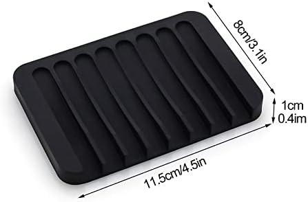 DNIEBW 2Pcs Silicone Soap Holder with Waterfall Design