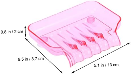 PRETYZOOM Non-Slip Suction Soap Dish for Bathroom Kitchen Shower Wall Mount