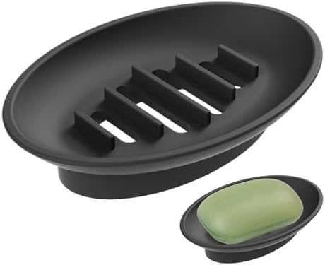 Stylish Silicone Soap Dish for Shower and Kitchen
