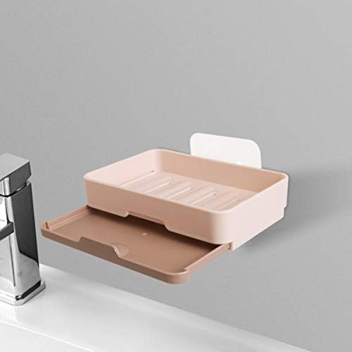 TOPBATHY Leakproof Drainable Soap Holder for Bathroom Kitchen Counter