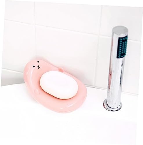 SHOWERORO Heart Shaped Soap Dish Drainer Holder for Boys and Girls