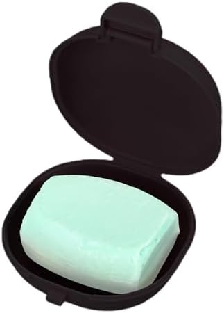 GLANSI Portable Leakproof Soap Holder with Lid - Black