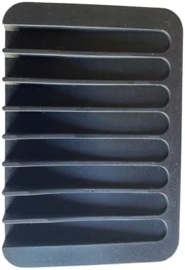 Flexible Silicone Soap Dish - Waterfall Shape Black