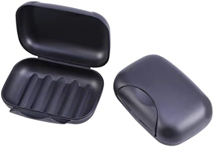 Zerodeko Portable Leakproof Soap Dish with Lock Black