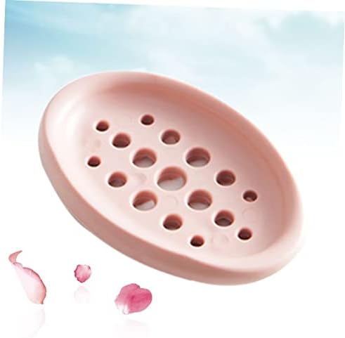 Luxshiny Oval Silicone Soap Dish Tray Holder 1