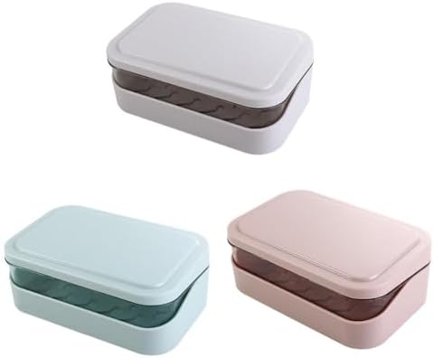 Portable Soap Box with Lid and Drainage for Kitchen and Bathroom