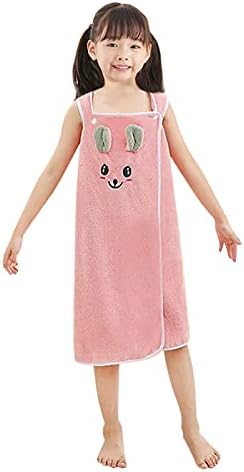 Holiberty Girls Bath Towel Wrap with Rabbit Ears