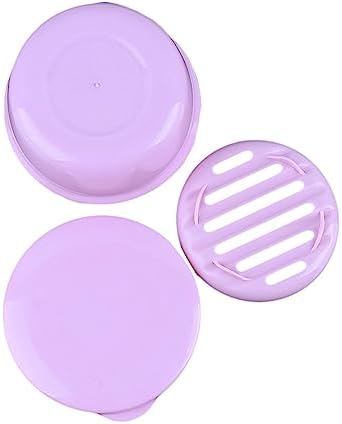 Portable Soap Dish with Lid for Travel and Home Use Pink