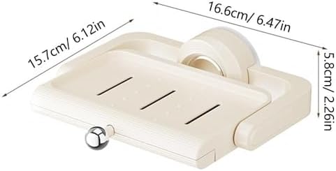 Rotating Suction Soap Holder 360 Rotate Space-Saving Drainage Pink